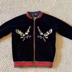 MiniBoden Harry Potter Velvet Hippogriff Bomber Jacket 6/7